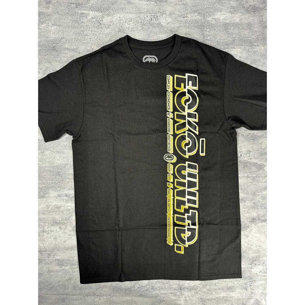 Ecko UNTLD Yellow Logo Graphic T-shirt~ New with Tags M-3XL~